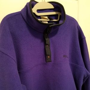 Vintage Purple Snap Fleece Pullover